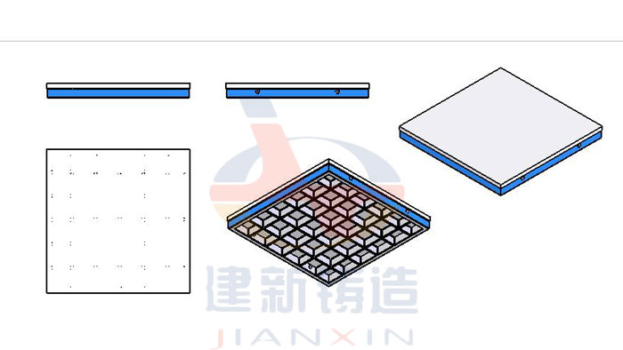 鑄鐵平臺的圖紙設(shè)計